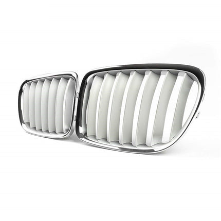 BMW New Kidney Grille Hidung Double Slat Matte Black Carbon E84 X1