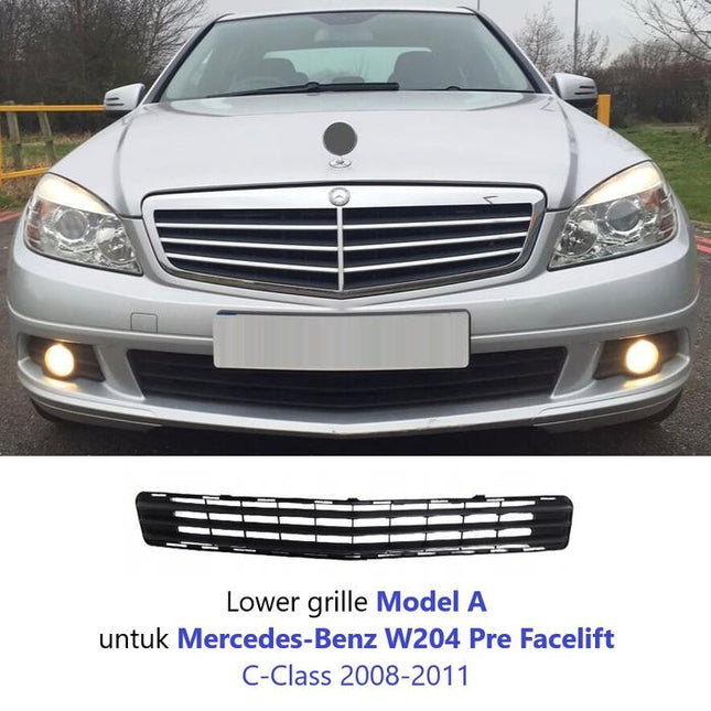 Mercedes W204 C-Class AMG Grill Cover Bumper Lower Grille Bawah C200