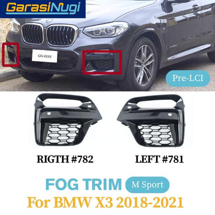 Fog Trim For BMW G01 Panel Lampu Kabut X3