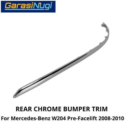 Rear Chrome Mercy W204 Pre-FL Bumper Trim Moulding Belakang C180