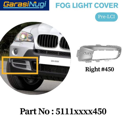 Fog Trim For BMW E70 Panel Lampu Kabut X5