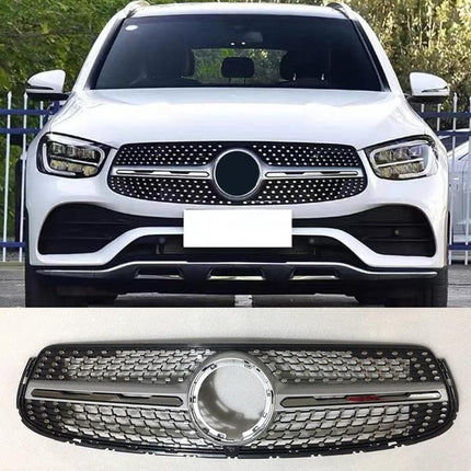 Mercedes X253 W253 Mercy GLC Class Grille Hidung Chrome Diamond GTR