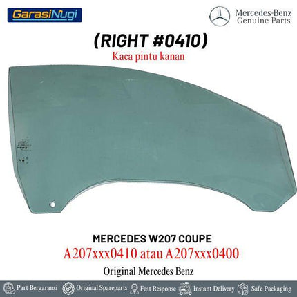 Glass Pane Mercy W207 Coupe Jendela Samping Pintu Kaca Depan E250