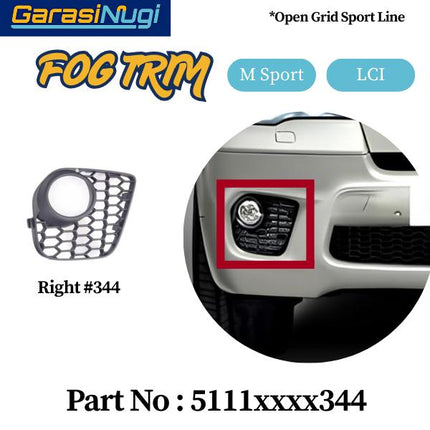Fog Trim For BMW E70 Panel Lampu Kabut X5