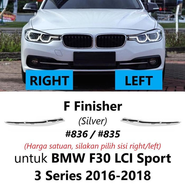 Fog Light Trim For BMW F30 LCI Sport Bumper Lampu Kabut Grill 320 328