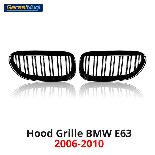 Hood Grille BMW E63 Coupe Kidney Hidung Double Slat Glossy Black 630