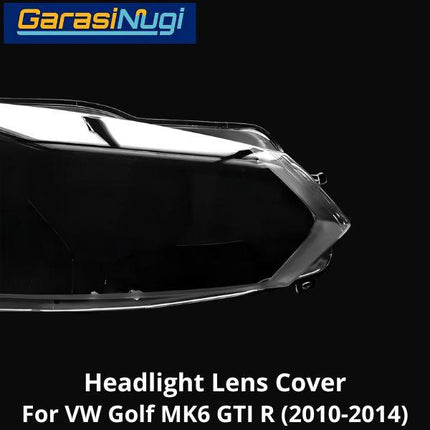 Mika Headlight VW Golf MK6 GTI R Lens Kaca Cover Lampu Depan 2010-2014
