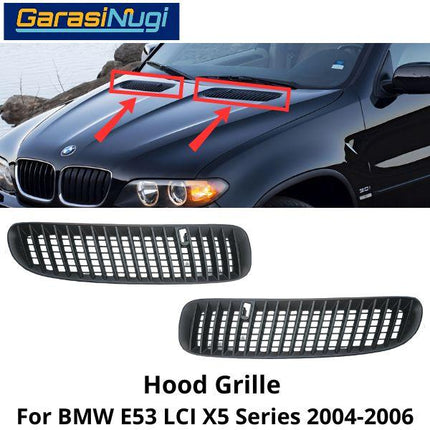 Hood Grill For BMW E53 LCI Aftermarket Kap Mesin Cover Kisi Udara X5