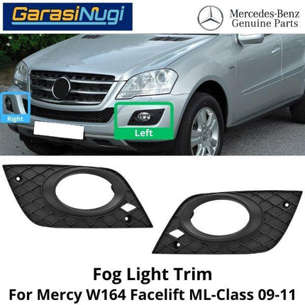 Fog Trim For Mercy W164 Facelift Cover Lampu Kabut Grill ML 09-11
