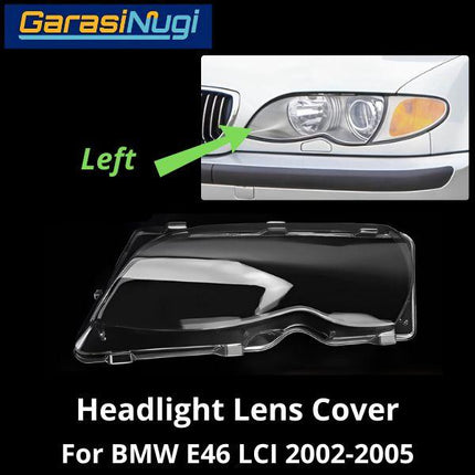 Mika Headlight For BMW E46 LCI Lens Kaca Cover Lampu Depan 318 325