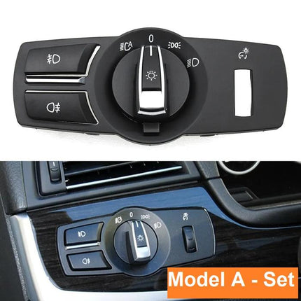 Tombol Putaran Lampu Headlight Fog Switch Knob BMW F10 F25 F07 523 X3