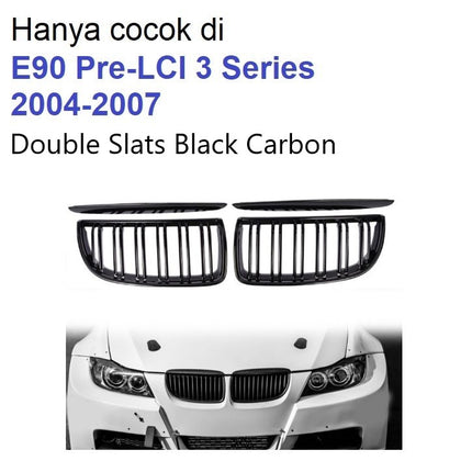 BMW Grill Kidney Grille Hidung Kap Double Slat Glossy M Color E90 320i