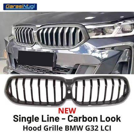 BMW G32 LCI Grill Kidney Grille Hidung Kap Double Slat Matte 640