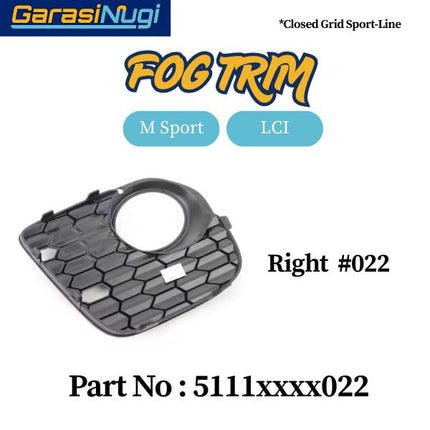 Fog Trim For BMW E70 Panel Lampu Kabut X5