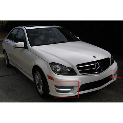 Fog Lights Lampu Kabut Bumper LED DRL Mercedes W204 W212 R172 C E SLK