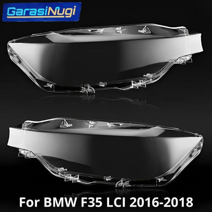 For BMW F30 LCI Mika Headlight Lens Kaca Cover Lampu Depan 320 2016-2018