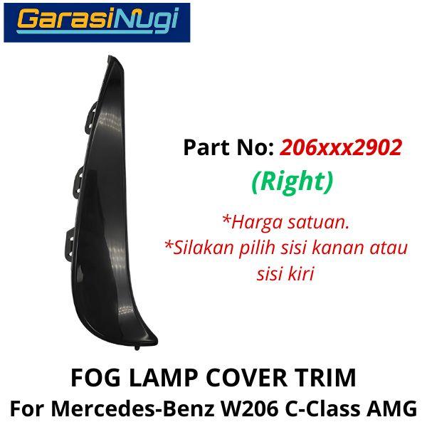 Fog Lamp Mercy W206 AMG Bumper Cover Penutup Lampu Kabut Depan C200
