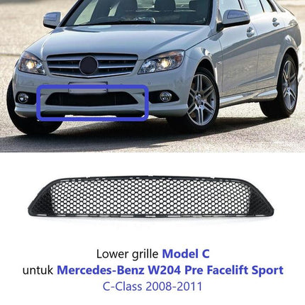 Mercedes W204 C-Class AMG Grill Cover Bumper Lower Grille Bawah C200