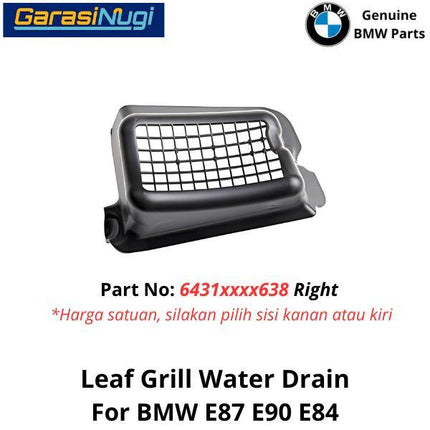Leaf Grill For BMW E90 E87 E84 Water Drain Grill Talang Air Hood X1