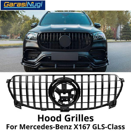 Hood Grille Mercy X167 Cover Bumper Hidung Chrome Mercedes GT GTR GLS