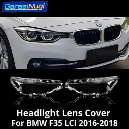 For BMW F30 LCI Mika Headlight Lens Kaca Cover Lampu Depan 320 2016-2018