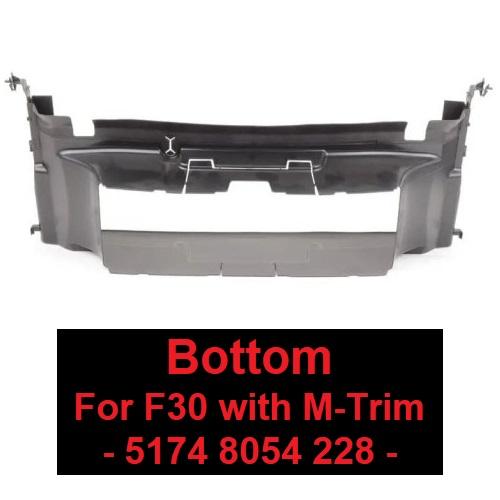 BMW F30 M Sport Radiator Air Duct Grill Aliran Udara Bumper Atas Bawah