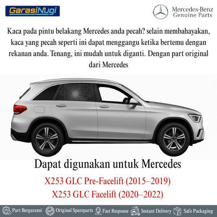 Glass Pane For Mercedes X253 Kaca Jendela Pintu Belakang Rear Door GLC