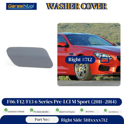 Cover Nozzle Washer For BMW F06 F12 F13 Tutup Lampu Bumper 6 Series