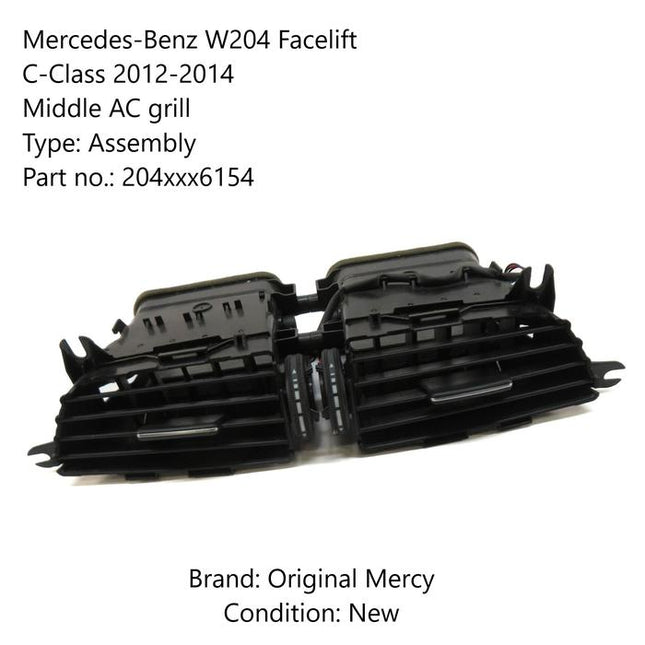 Mercedes W204 Facelift AC Depan Kisi Grill Assembly C200 2011-2014