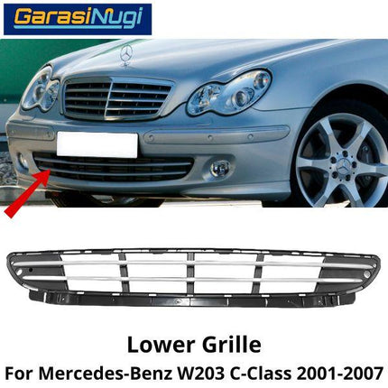 Lower Grille Mercy W203 Grill Cover Bumper Depan Bawah Mercedes C230
