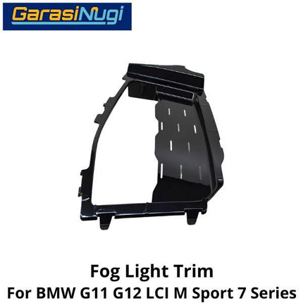 Fog Trim For BMW G11 G12 LCI Msport Cover Chrome Lampu Kabut Grill 730
