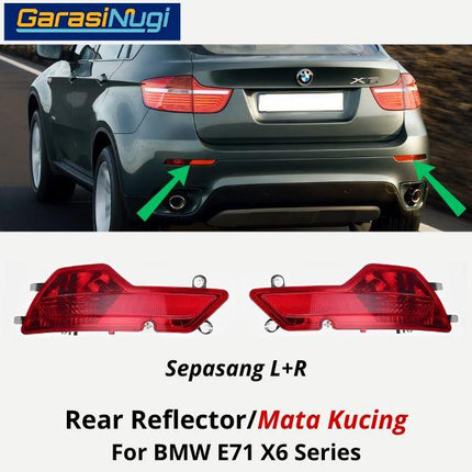 Reflector For BMW E71 E72 Mata Kucing Trim Rear Belakang X6