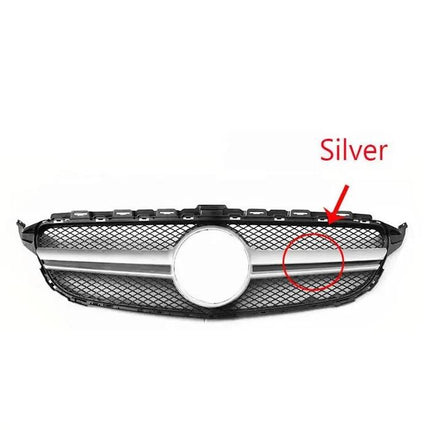 Mercedes W205 Mercy C Class Grill Hidung Chrome Grille Diamond GTR AMG