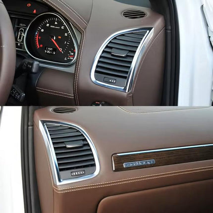 Kisi AC Depan For Audi Q7 4L Rumah Grill Vent Cover 2006-2015