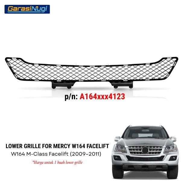 Lower Grille Mercedes W164 Cover Bumper Bawah Depan Mercy ML
