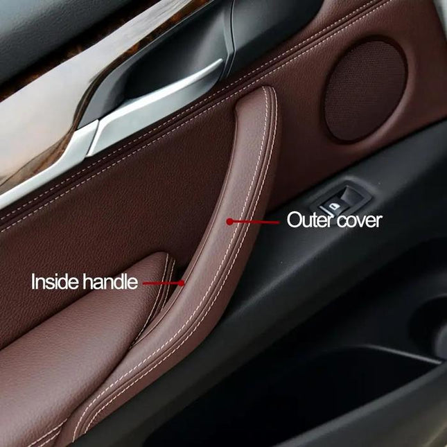 BMW F15 F16 X5 X6 Door Outer Handle Cover Pintu Lapisan Luar Kulit Set