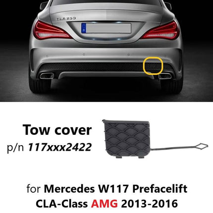 Lubang Towing Mercy W117 Bumper Tow Derek Cover Mercedes CLA 45 200