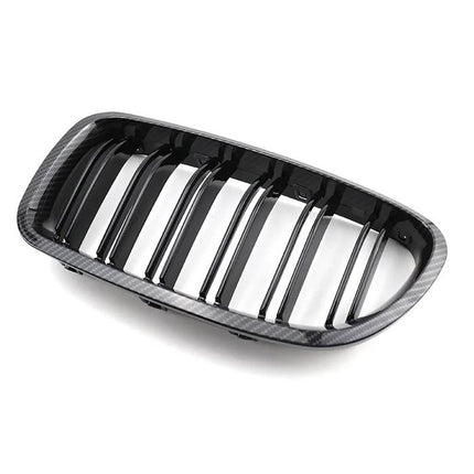 BMW Grill Black Carbon Kidney Grille Hidung Kap Double Slat F10 520i