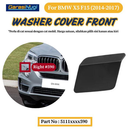 Cover Nozzle Washer For BMW F15 Tutup Lampu Bumper X5
