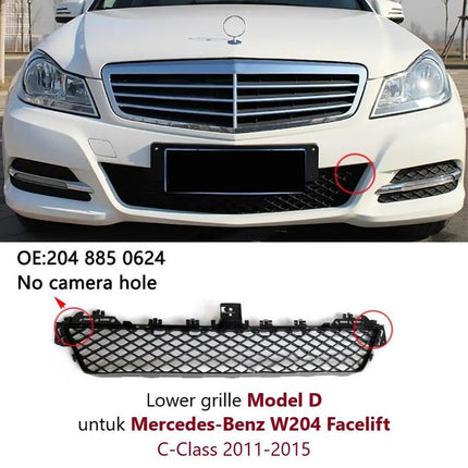 Mercedes W204 C-Class AMG Grill Cover Bumper Lower Grille Bawah C200