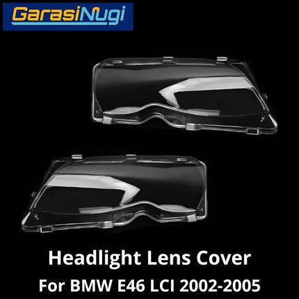 Mika Headlight For BMW E46 LCI Lens Kaca Cover Lampu Depan 318 325