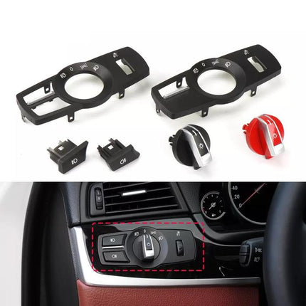 Tombol Putaran Lampu Headlight Fog Switch Knob BMW F10 F25 F07 523 X3