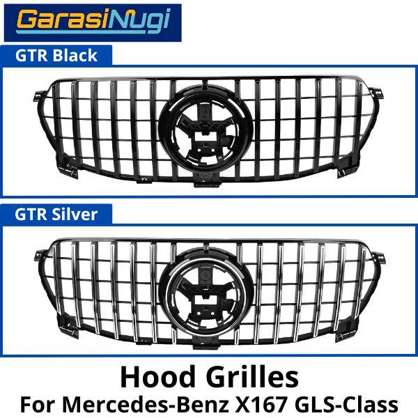 Hood Grille Mercy X167 Cover Bumper Hidung Chrome Mercedes GT GTR GLS