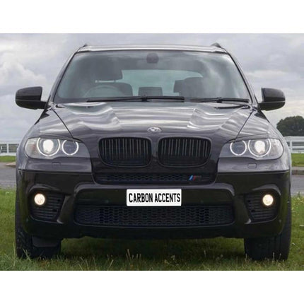BMW Kidney Grille Hidung Kap Carbon Double Slat M Color E70 E71 X5 X6
