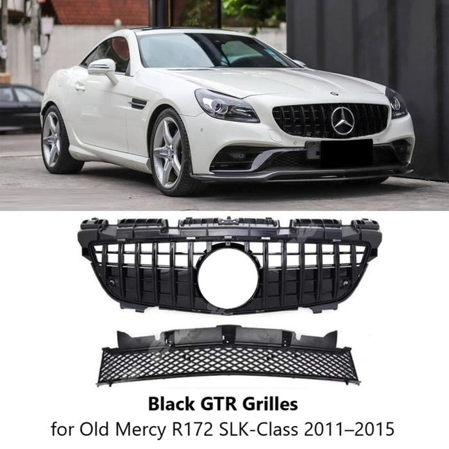 Mercedes R172 Mercy SLK-Class Grill Hidung Chrome Grille Diamond GTR