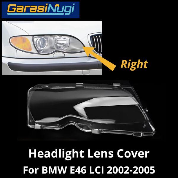 Mika Headlight For BMW E46 LCI Lens Kaca Cover Lampu Depan 318 325
