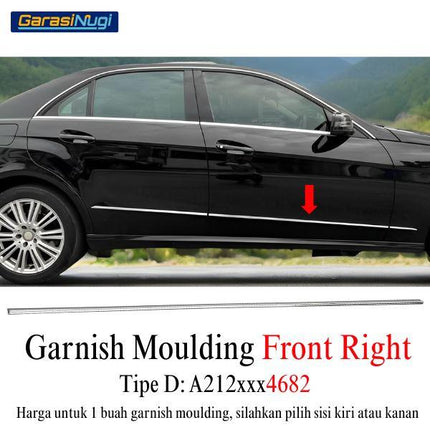Chrome Stripe Mercy W212 Pre-FL Garnish Moulding E300