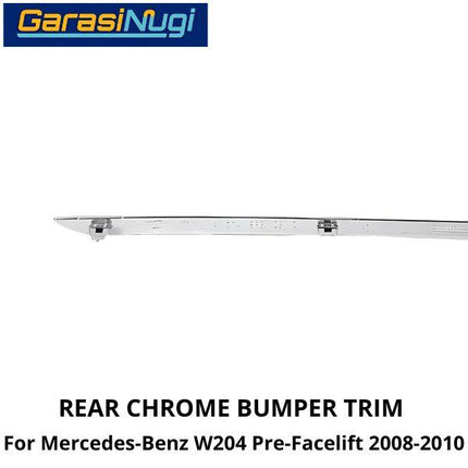 Rear Chrome Mercy W204 Pre-FL Bumper Trim Moulding Belakang C180