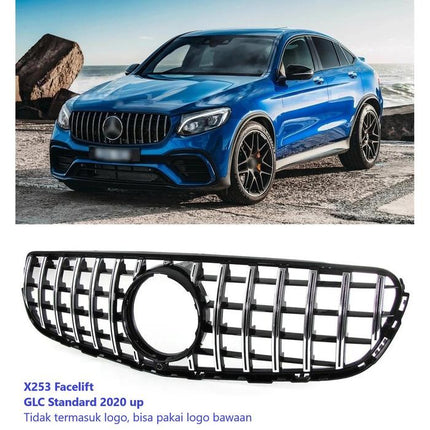 Mercedes X253 W253 Mercy GLC Class Grille Hidung Chrome Diamond GTR