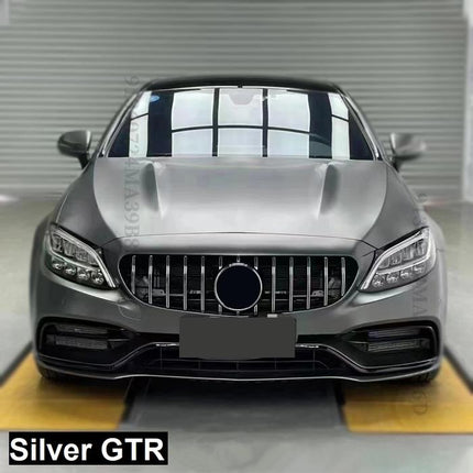 Mercedes W205 Mercy C Class Grill Hidung Chrome Grille Diamond GTR AMG